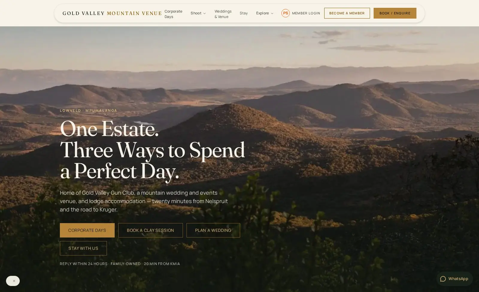 The Gold Valley Gun Club and Venue home page